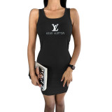 Embossed Embroidered Sleeveless Mini Dress