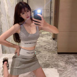 Sports Bra Women Letters Hyuna AW Yoga Running U Vest