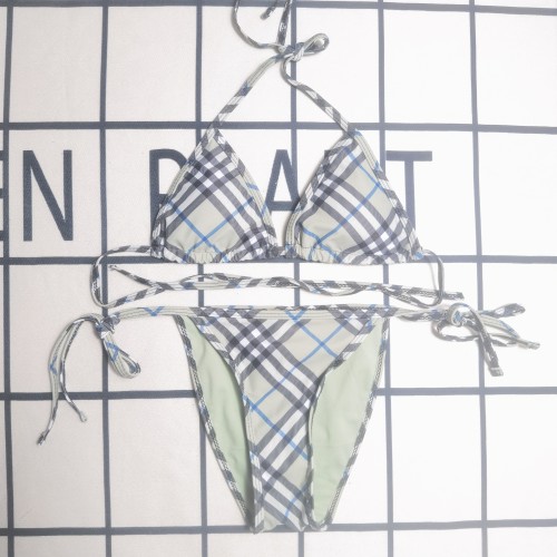 Summer Printed Padded Hatler Backless Two Piece Swimwears