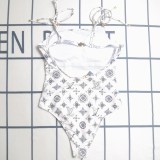 Summer Printed Padded Straps One Piece Swimsuits