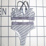 Summer Printed Padded Straps Two Piece Swimsuits