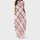 1 Custom Casual Digital Printing Sleeveless Long Dresses