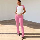Contrast Color 2025 Casual Sports Yoga Pants Suit