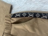 Summer Embossed Embroidery Belt Short Sleeve Sportswear Short Set