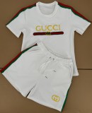 Summer 2025 Fashion Embossed Embroidery High-end Two-piece Short Set
