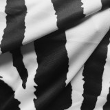 Women's Sleeveless Bodycon Striped Printed Party Long Maxi Dress