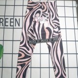 Casual Printed Padded Sleeveless Vest Trousers Two Piece Swimwear Set