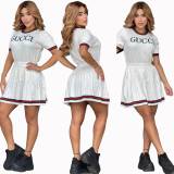 Super Soft High Elastic Knitted Pleated Skirt Set