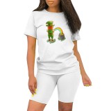 1 Custom Casual Digital Printing Letter Summer Collection Short Set