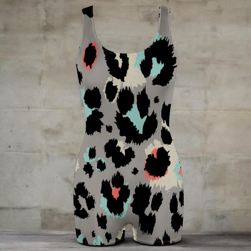 1 Custom Casual Digital Printing Sleeveless Vest Rompers