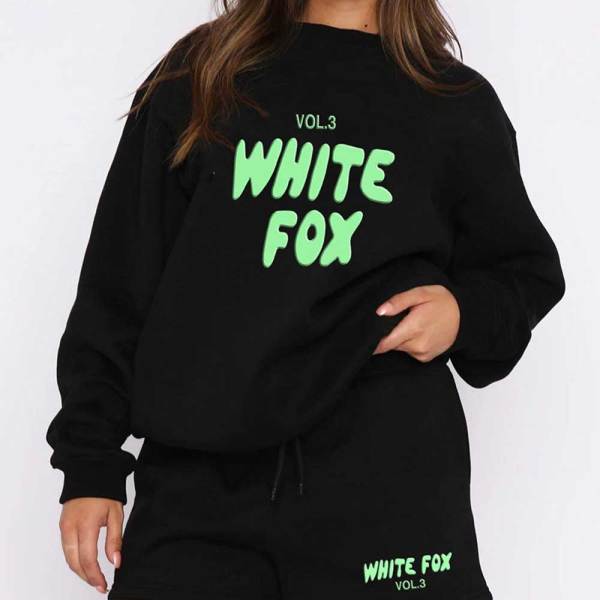 High Quality Cotton Print Long Sleeve Sweatshirt Set
