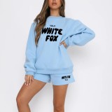 High Quality Cotton Print Long Sleeve Sweatshirt Set