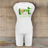 1 Custom Casual Digital Printing Short Sleeve Short Set