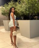 Summer Casual Contrast Knitted Shorts Set