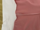 Solid Contrast Color High Waist Velvet Sports Yoga Trousers Set