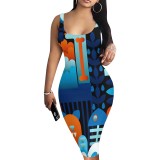1 Piece Custom Casual U Neck Sleeveless Midi Dresses