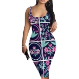 1 Piece Custom Casual U Neck Sleeveless Midi Dresses