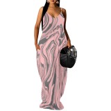 1 Piece Custom Casual V Neck Straps Long Dresses