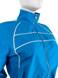 Sexy Long Sleeve Zipper Contrast Color Ribbon Two-Piece City Sport Set