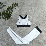 Yoga Gathered Sports Vest High Waist Belly Fitness Suit