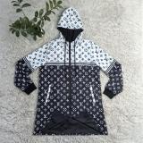 Ladies' Windbreaker Hooded Double-layer Overcoat