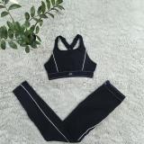 Yoga Gathered Sports Vest High Waist Belly Fitness Suit