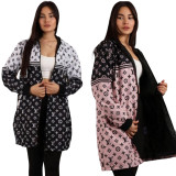 Ladies' Windbreaker Hooded Double-layer Overcoat