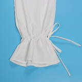 Casual Bandage Loose-fitting Sleeveless Jumpsuit