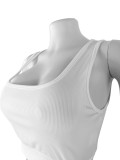 Women Sports Tank Top and Drawstring Wide Leg Pants Two Piece Set