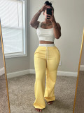 Women Sports Tank Top and Drawstring Wide Leg Pants Two Piece Set
