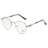 Chrome Hearts Bubba-A Antique Silver Black Plastic Eye Glass Frame