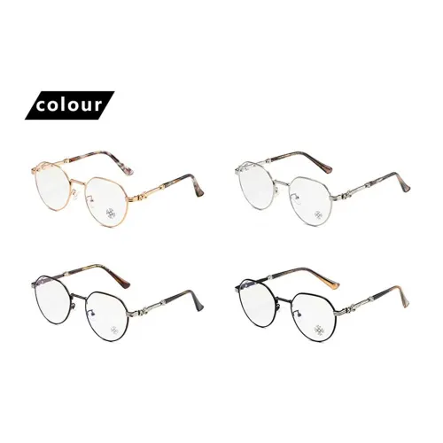 Chrome Hearts Bubba-A Antique Silver Black Plastic Eye Glass Frame