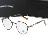 Chrome Hearts Bubba-A Antique Silver Black Plastic Eye Glass Frame