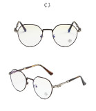Chrome Hearts Bubba-A Antique Silver Black Plastic Eye Glass Frame