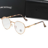Chrome Hearts Bubba-A Antique Silver Black Plastic Eye Glass Frame