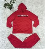 Fashion High-density Floating Velvet Plus Size Hooded Sweatshirt Pant Set