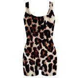1 Piece Custom Casual Digital Printing Sleeveless Vest Rompers