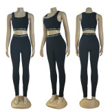 Summer Fashion Sports Vest + Trousers Two-piece Set