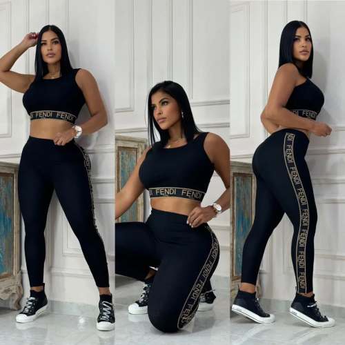 Summer Fashion Sports Vest + Trousers Two-piece Set