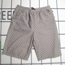 Summber Print Beach Swim Shorts Drawstring Waist Slant Pocket