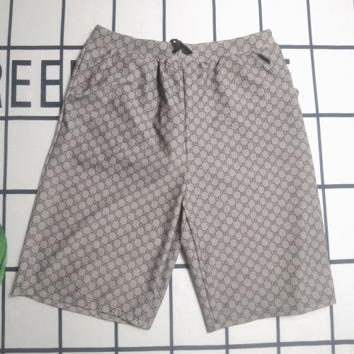 Summber Print Beach Swim Shorts Drawstring Waist Slant Pocket