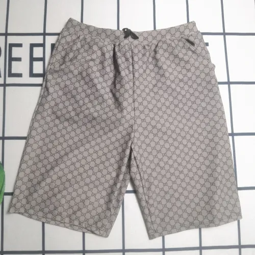 Summber Print Beach Swim Shorts Drawstring Waist Slant Pocket