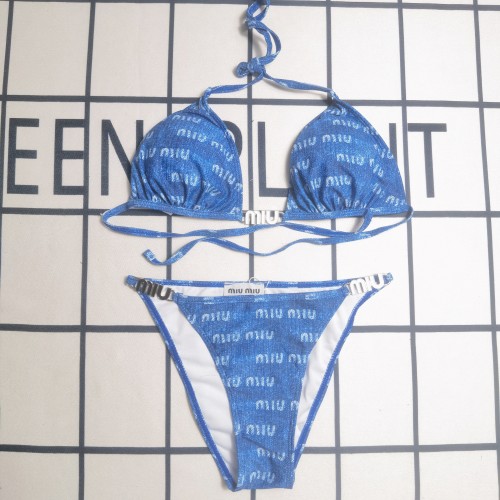 Summer Beach Padded Printed Halter 2 Piece Bikini Swimwear