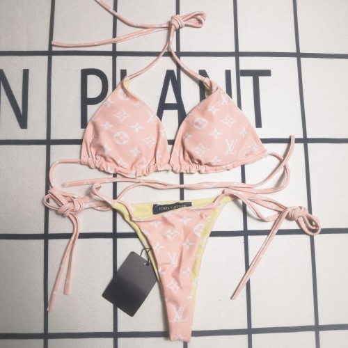 Summer Beach Padded Printed Halter 2 Piece Bikini Swimwear