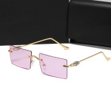 Eye Glasses Flat Mirror Fashion Rimless Eyeglasses for Game Holiday Computer