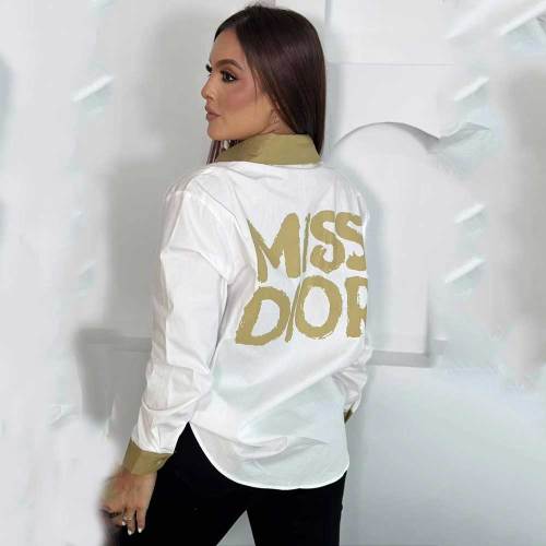 Women's Loose Casual Lapel Long Shirt