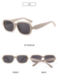 Fashion Retro Oversized Modern Square Shades Sunglasses Female Shades