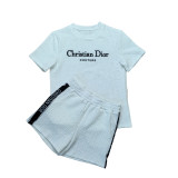 Women's Embroidered Jacquard Sweatshirt Shorts Set