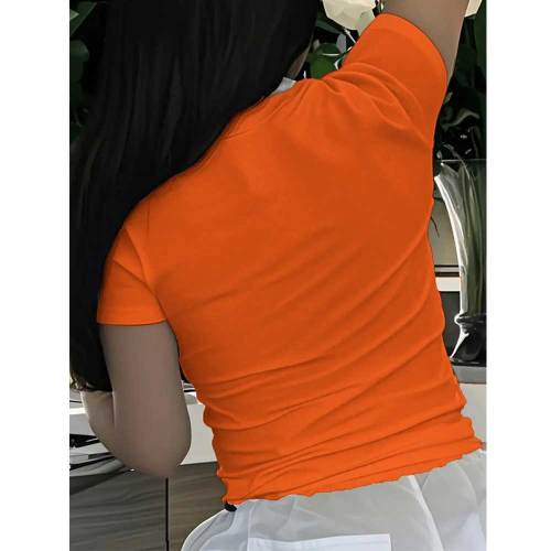 Summer Short Sleeve O Neck T-shirt