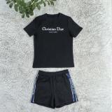 Women's Embroidered Jacquard Sweatshirt Shorts Set